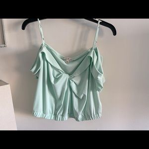 Light blue express off the shoulder top size M